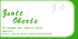 zsolt oberle business card